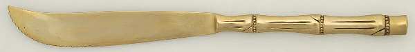 UNF566 (Gold Electroplate) Individual Steak Knife Hollow Handle