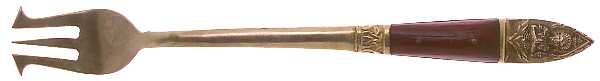 Siam-Brown (Brass) Long Handle Pickle/Olive Fork
