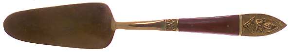 Siam-Brown (Brass) Solid Pie Server
