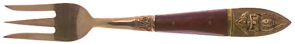 Siam-Brown (Brass) Individual Salad Fork