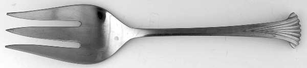UNF683 (Stainless) Medium Solid Cold Meat Serving Fork