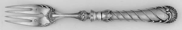 800-40  Individual Hollow Fish Fork w/Silverplate Tines