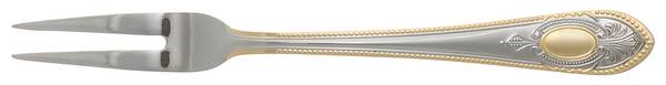 UNF1541 (Stainless, Gold Accent &amp; Cameo) by Unknown Mfg Silver