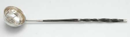 European Style Sterling Flatware Toddy Ladle with Baleen Handle