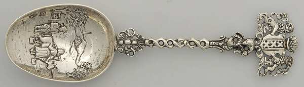 European Style Sterling Flatware Solid Serving Spoon