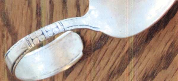 UNF1280 (Sterling) Curved Handle Baby Spoon