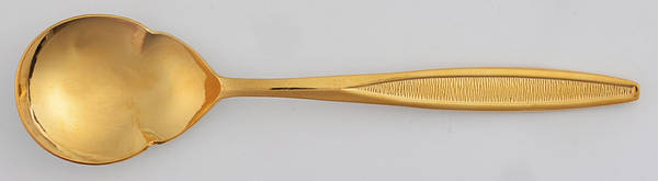 UNF7566 (Gold Electroplate) Ice Cream Spoon Individual