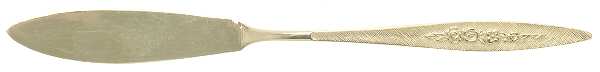 UNF1919 (Gold Electroplate) Flat Handle Master Butter Knife