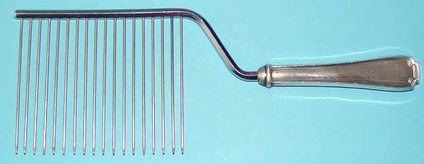 UNF1955 (Sterling) Cake Breaker with Silverplate Prongs by Unknown Mfg Silver
