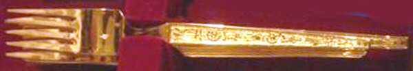 Mediterranean (Gold Electroplate) Individual Salad Fork