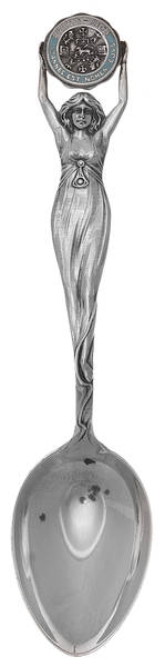 Sterling Souvenir Spoons Puerto Rico Teaspoon by Unknown Mfg Silver
