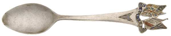 Sterling Souvenir Spoons Souvenir Spoon (Five O'Clock) by Unknown Mfg Silver