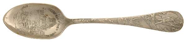 States & Cities Souvenir Spoons (Silverplate) Illinois Demitasse Spoon by U.S. Sterling