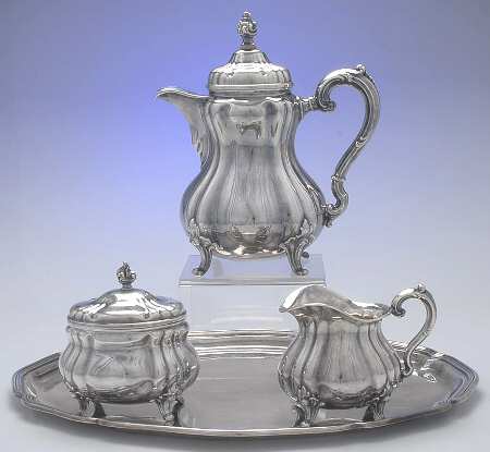 76141 (Hollowware) 4 Piece Coffee Set (SCP, SCR, SSU, PL18)
