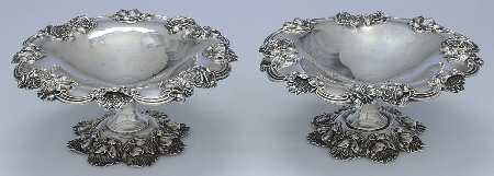 0332 (Sterling, Hollowware) Set of 2 Medium Compote