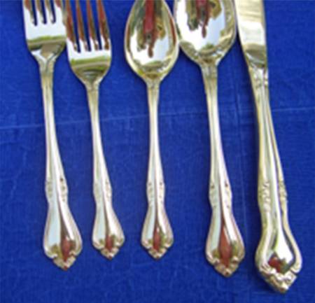 Breton Rose (Gold Electroplate) by Unknown Mfg Silver