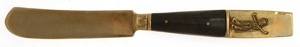 Siam (Brass) Flat Handle Butter Spreader
