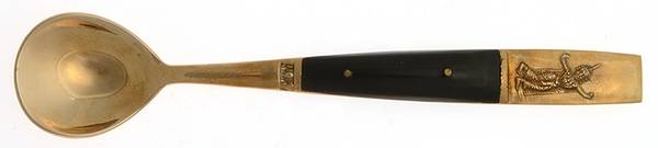 Siam (Brass) Sugar Spoon by Unknown Mfg Silver