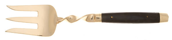 URT2 (Brass) Solid Salad Serving Fork