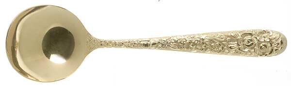 VS12 (GOLD ELEC) Round Bowl Soup Spoon (Gumbo)