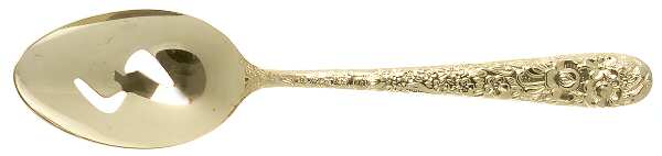 VS12 (GOLD ELEC) Pierced Tablespoon (Serving Spoon)