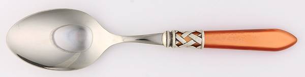 Aladdin-Pearlized Brown (Antique Lattice) Solid Salad Serving Spoon