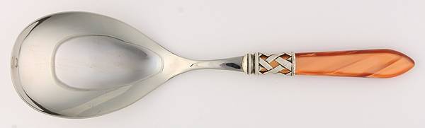 Aladdin-Pearlized Brown (Antique Lattice) Solid Serving Spoon