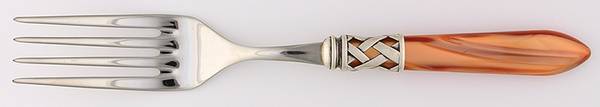 Aladdin-Pearlized Brown (Antique Lattice) Solid Serving Fork