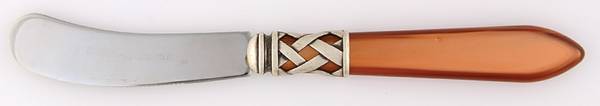 Aladdin-Pearlized Brown (Antique Lattice) Hollow Handle Master Butter Knife