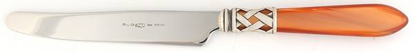 Aladdin-Pearlized Brown (Antique Lattice) New French Hollow Knife