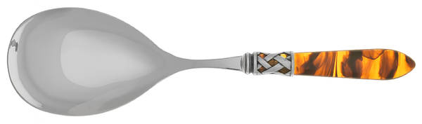 Aladdin-Tortoiseshell (Antique Lattice) Serving Spoon with Stainless Bowl