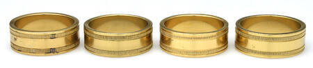 Brassware Collection (Hollowware) Round Napkin Ring - Set of 4