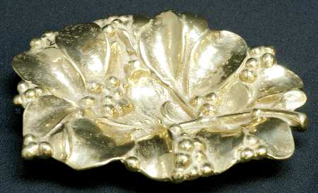 Leaves of the Month (Brass, Hollowware) Brass Mistletoe Cluster Tray