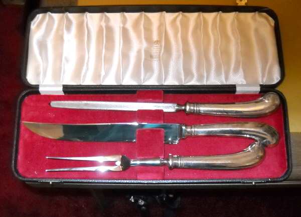 VS30 (Stainless) Small Steak 3-Piece Carving Set with Stainless Blade