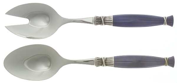 Dolce Vita-Blue (Stainless) (2 Pc) Solid Salad Set