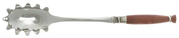 Dolce Vita-Red (Stainless) Pasta Server with Stainless Bowl