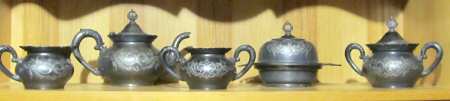 468 (Silverplate, Hollowware) (4 Piece) Silverplate Tea Set