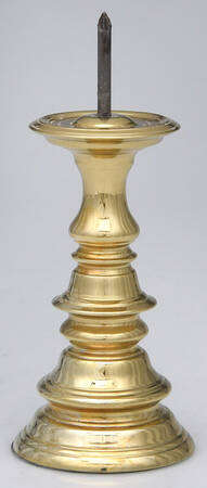 Colonial Williamsburg Brass Candlesticks 6" Pillar Candleholder