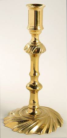 Colonial Williamsburg Brass Candlesticks 8" Candlestick