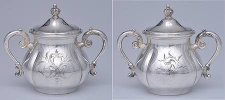 9560 (Silverplate, Hollowware) Sugar Bowl & Lid by Van Bergh
