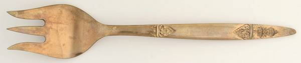Gold Angel (Bronzeware) Solid Serving Fork