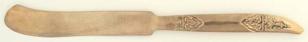 Gold Angel (Bronzeware) Old French Solid Knife
