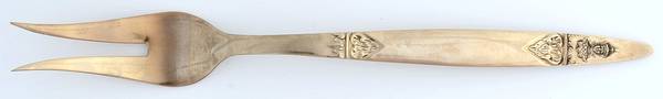 Gold Angel (Bronzeware) Small Solid Steak Carving Fork