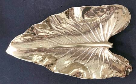 Leaves of the Month (Brass, Hollowware) 8" Leaf Dish