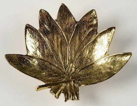 Leaves of the Month (Brass, Hollowware) 5" Leaf Dish