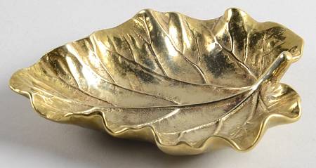 Leaves of the Month (Brass, Hollowware) 5" Leaf Dish