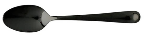 Settimocielo Nero (Stainless) Place/Oval Soup Spoon by Vietri