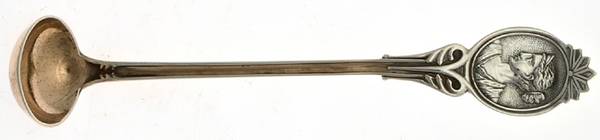 Medallion (Sterling, 1870) Coin Mustard Spoon