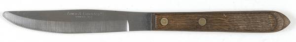 Town and Country-Brown-Walnut (Stainless) Modern Solid Knife