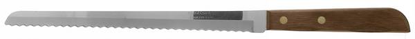 Town and Country-Brown-Walnut (Stainless) Ham Slicer Knife with Stainless Blade